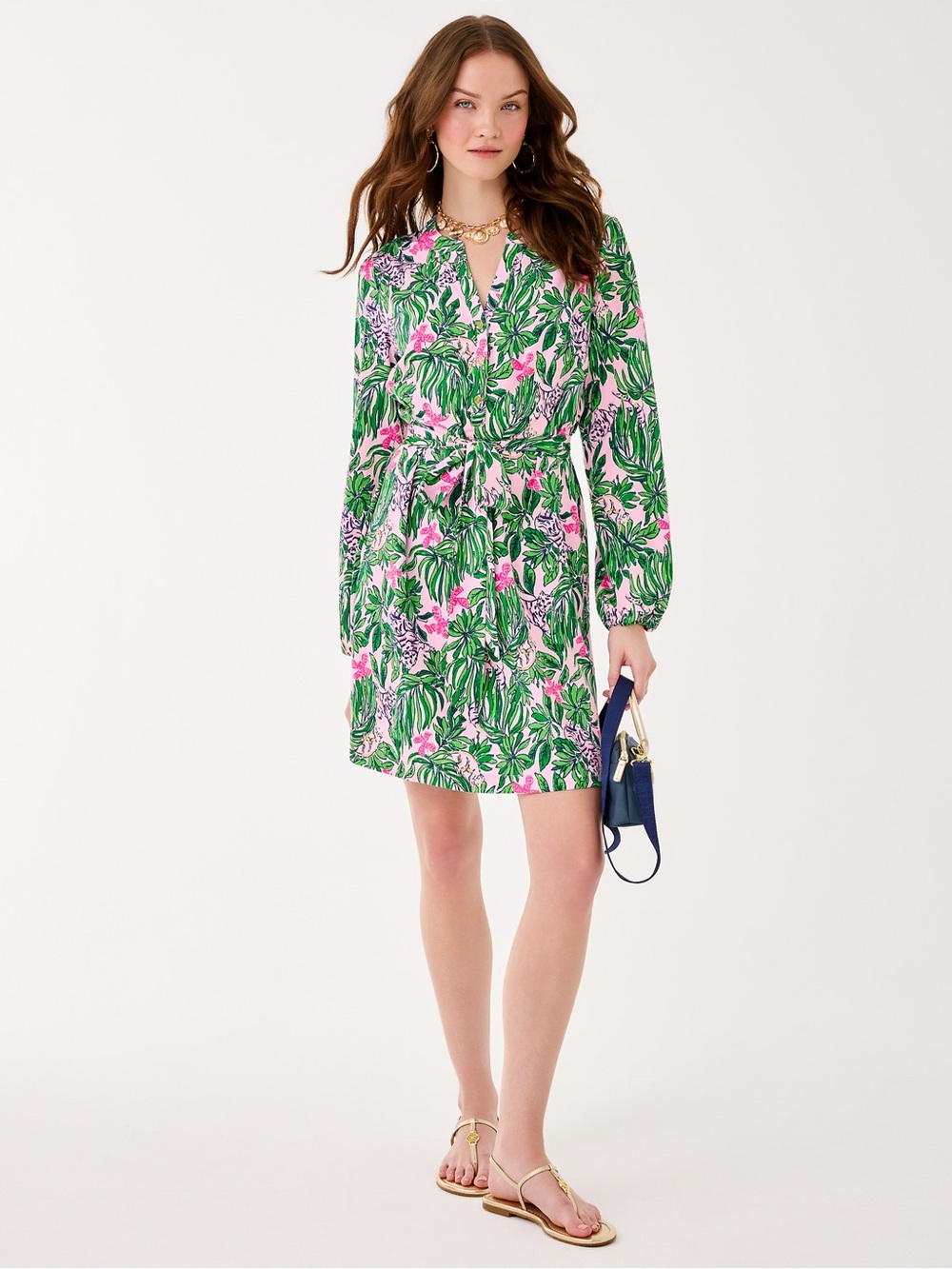 NWT Lilly Pulitzer UPF 50+ Ensley Long Sleeve Dress